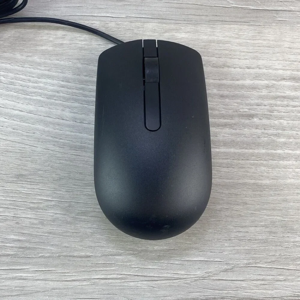 Dell Optical USB Mouse - 1000 DPI and Scroll Wheel - 0PRDV9 MS116T1 - Black